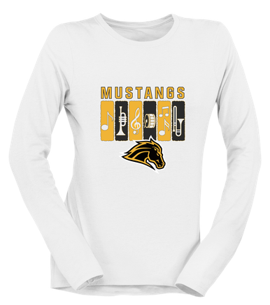 Metea Valley Mustangs Band # 2 Women's Premium LS T-Shirt
