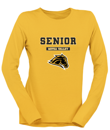 Metea Valley Mustangs Senior #2 Women's LS T-Shirt
