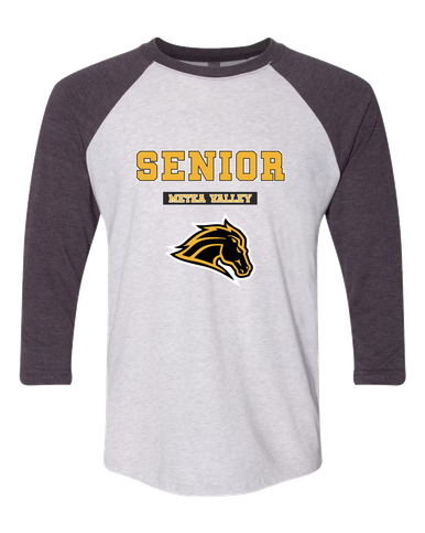 Metea Valley Mustangs Senior #2 Women's Baseball T-Shirt