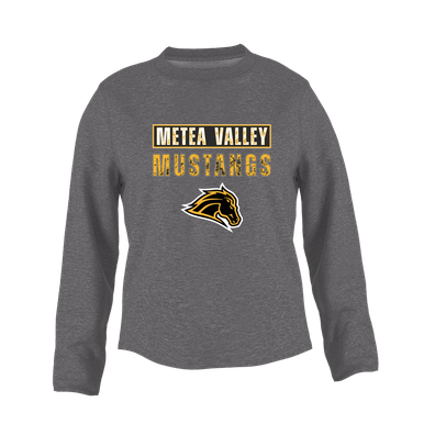 Metea Valley Mustangs Mascot #9 Women's Sweatshirt