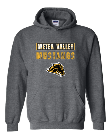 Metea Valley Mustangs Mascot #9 Men's Hoodie
