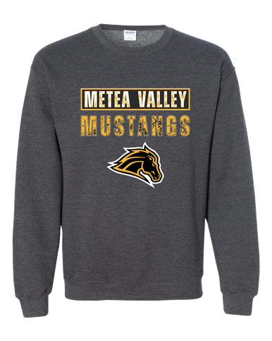 Metea Valley Mustangs Mascot #9 Men's Sweatshirt