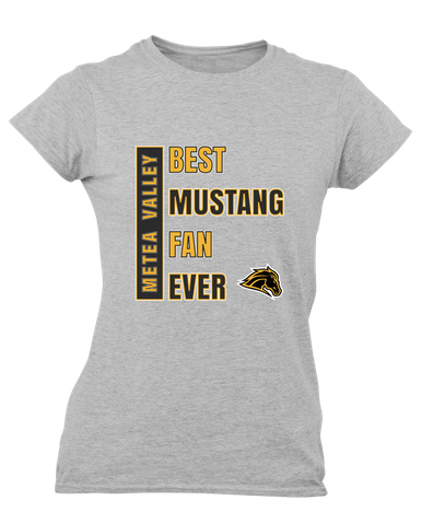 Metea Valley Mustangs Best Mustang Fan Women's SS T-Shirt
