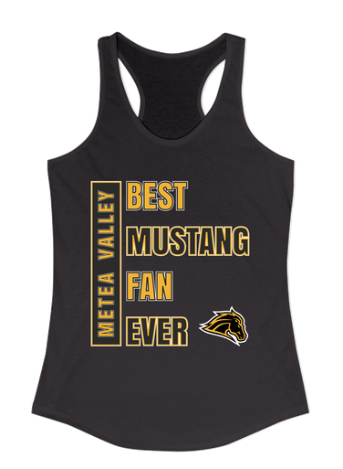 Metea Valley Mustangs Best Mustang Fan Women's Tank Top