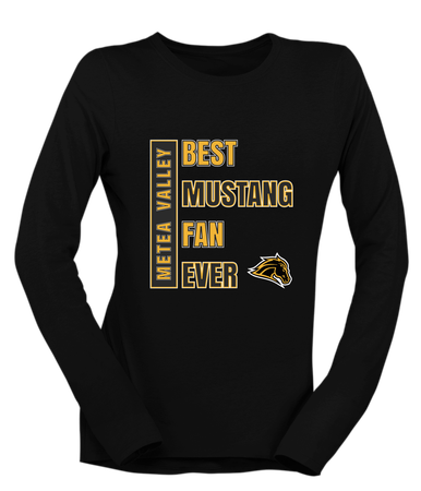 Metea Valley Mustangs Best Mustang Fan Women's Premium LS T-Shirt