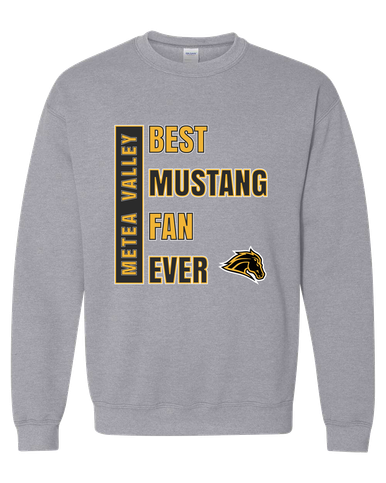 Metea Valley Mustangs Best Mustang Fan Men's Sweatshirt