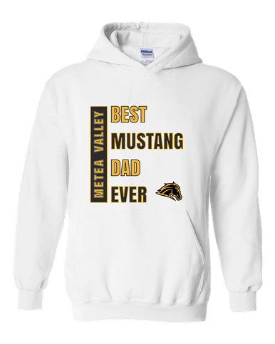 Metea Valley Mustangs Best Mustang Dad Men's Hoodie