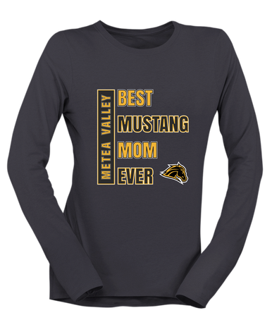 Metea Valley Mustangs Best Mustang Mom Women's Premium LS T-Shirt