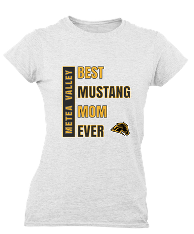 Metea Valley Mustangs Best Mustang Mom Women's Premium SS T-Shirt