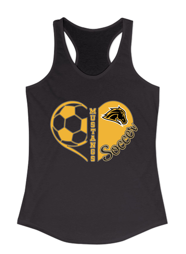 Metea Valley Mustangs Heart Soccer Women's Tank Top