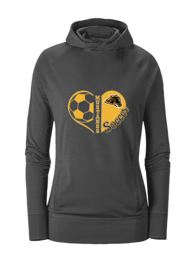 Metea Valley Mustangs Heart Soccer Women's Hoodie