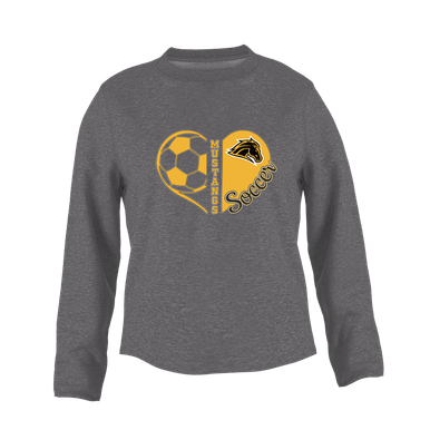 Metea Valley Mustangs Heart Soccer Women's Sweatshirt