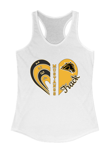 Metea Valley Mustangs Heart Track Women's Tank Top