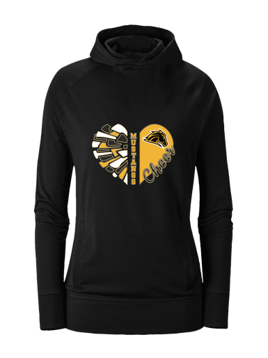 Metea Valley Mustangs Heart Cheer Women's Hoodie