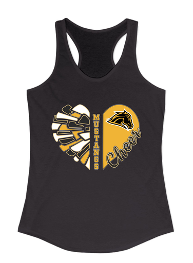 Metea Valley Mustangs Heart Cheer Women's Tank Top