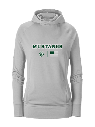 Morgan Park Mustangs Team Colors Flag Women's Hoodie