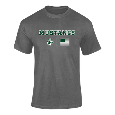 Morgan Park Mustangs Team Colors Flag Men's Premium SS T-Shirt