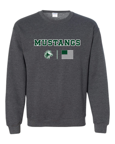 Morgan Park Mustangs Team Colors Flag Men's Sweatshirt