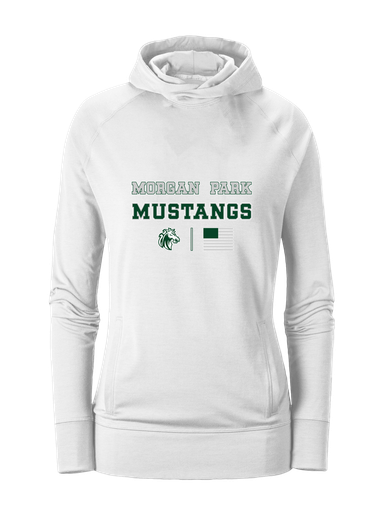 Morgan Park Mustangs Spirit Flag Women's Hoodie
