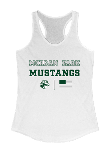 Morgan Park Mustangs Spirit Flag Women's Tank Top
