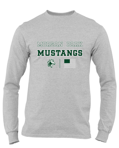 Morgan Park Mustangs Spirit Flag Men's Premium LS T-Shirt