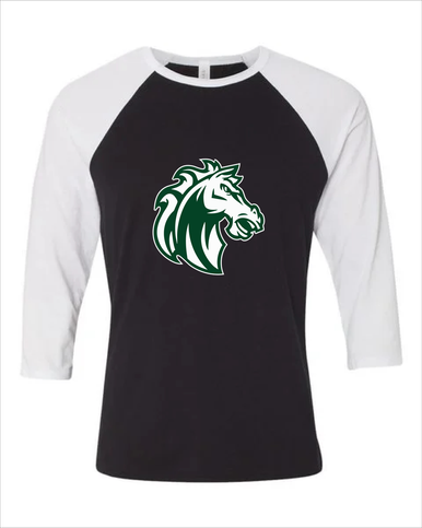 Morgan Park Mustangs Mascot #1 Women's Baseball T-Shirt