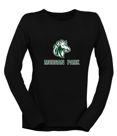 Morgan Park Mustangs Mascot #2 Women's Premium LS T-Shirt