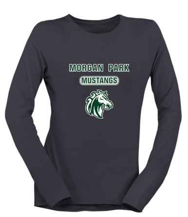 Morgan Park Mustangs Mascot #3 Women's Premium LS T-Shirt