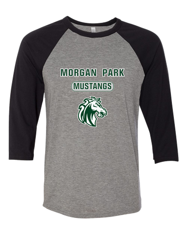 Morgan Park Mustangs Mascot #3 Women's Baseball T-Shirt