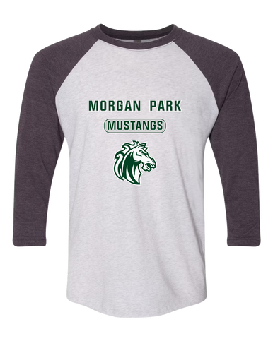 Morgan Park Mustangs Mascot #3 Men's Baseball T-Shirt