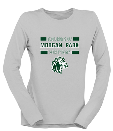 Morgan Park Mustangs Property Of Women's LS T-Shirt