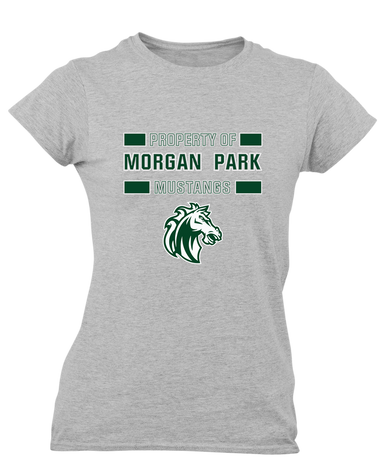Morgan Park Mustangs Property Of Women's Premium SS T-Shirt