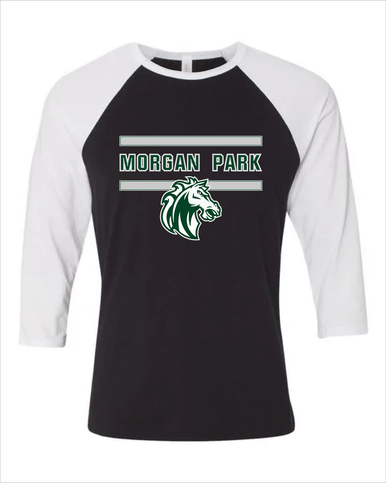 Morgan Park Mustangs Mascot #4 Women's Baseball T-Shirt