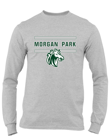 Morgan Park Mustangs Mascot #4 Men's LS T-Shirt