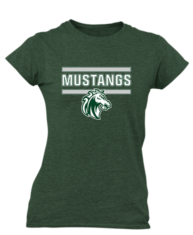 Morgan Park Mustangs Mascot #5 Women's Premium SS T-Shirt