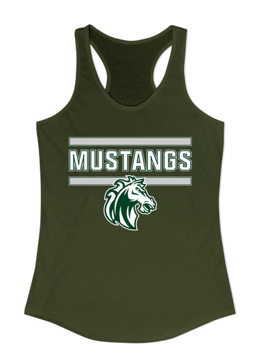 Morgan Park Mustangs Mascot #5 Women's Tank Top