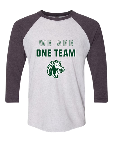 Morgan Park Mustangs We Are One Team Women's Baseball T-Shirt