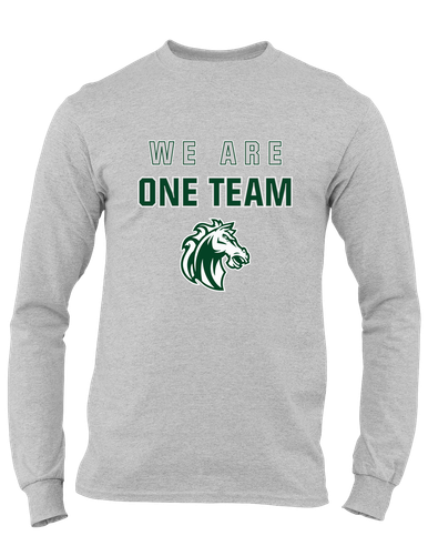 Morgan Park Mustangs We Are One Team Men's LS T-Shirt