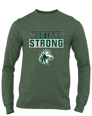 Morgan Park Mustangs Strong #1 Men's LS T-Shirt
