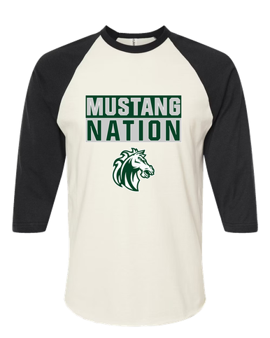 Morgan Park Mustangs Nation #1 Men's Baseball T-Shirt