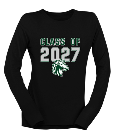 Morgan Park Mustangs Class of 2027 Women's LS T-Shirt