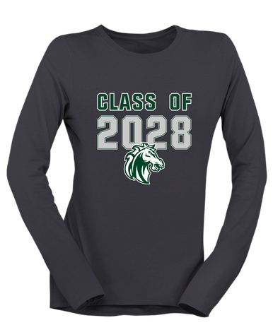 Morgan Park Mustangs Class of 2028 Women's LS T-Shirt
