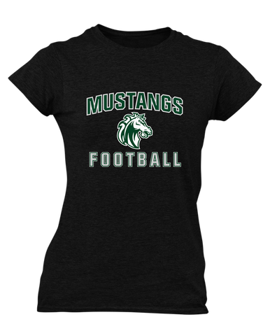 Morgan Park Mustangs Football #1 Women's Premium SS T-Shirt