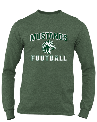 Morgan Park Mustangs Football #1 Men's LS T-Shirt