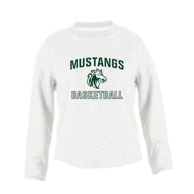 Morgan Park Mustangs Basketball #1 Women's Sweatshirt