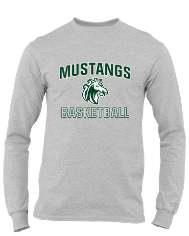 Morgan Park Mustangs Basketball #1 Men's LS T-Shirt