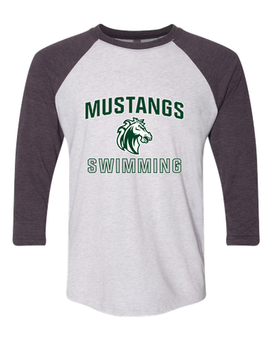 Morgan Park Mustangs Swimming Men's Baseball T-Shirt