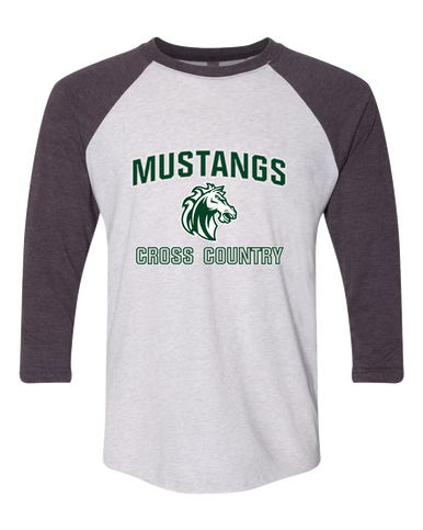 Morgan Park Mustangs Cross Country Women's Baseball T-Shirt