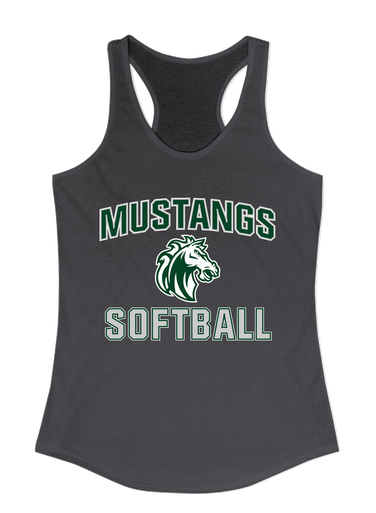 Morgan Park Mustangs Softball #1 Women's Tank Top