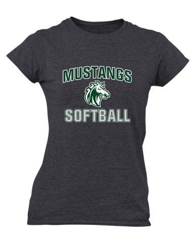 Morgan Park Mustangs Softball #1 Women's Premium SS T-Shirt